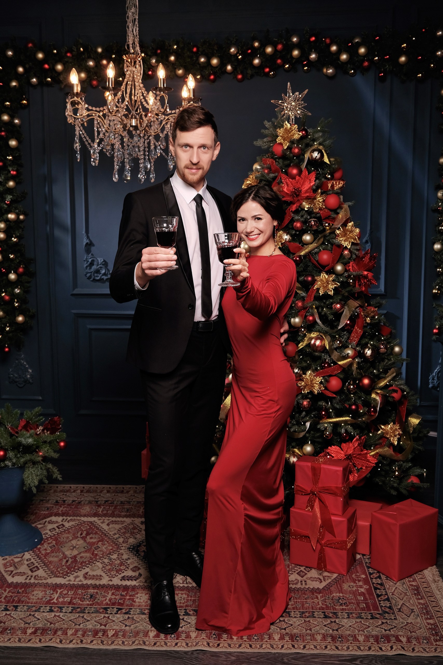 Рождественская фотосессия в студии