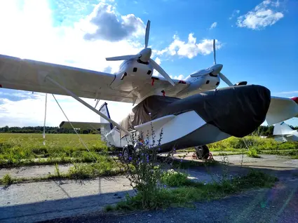 Ознакомительный полет на самолёте-амфибия СК-12 Орион