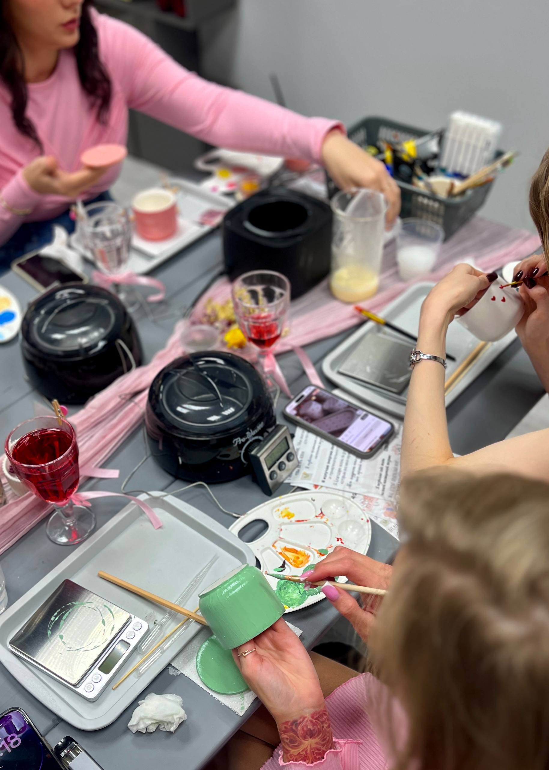 Мастер-класс "Роспись подсвечника и заливка ароматической свечи"