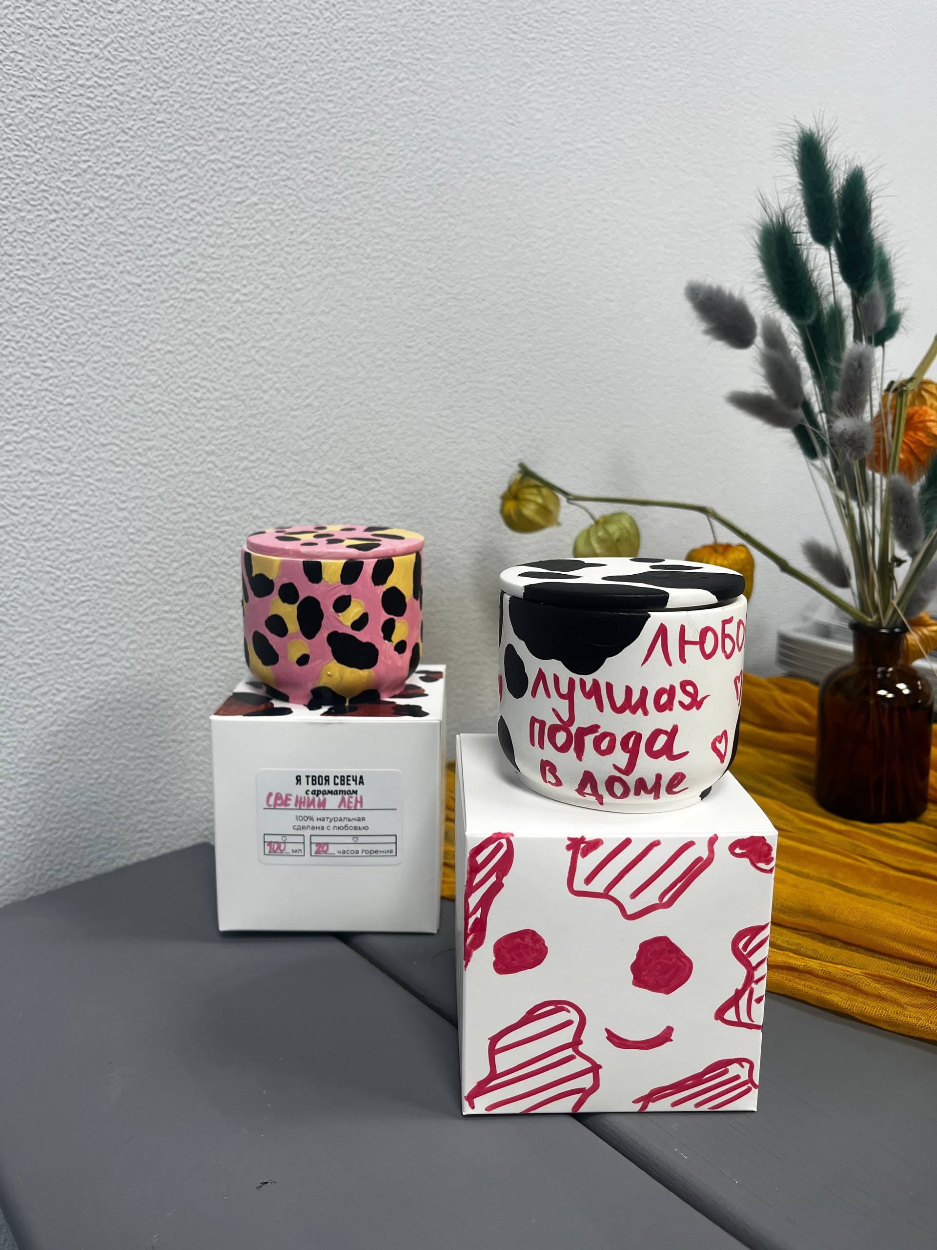 Мастер-класс "Роспись подсвечника и заливка ароматической свечи"