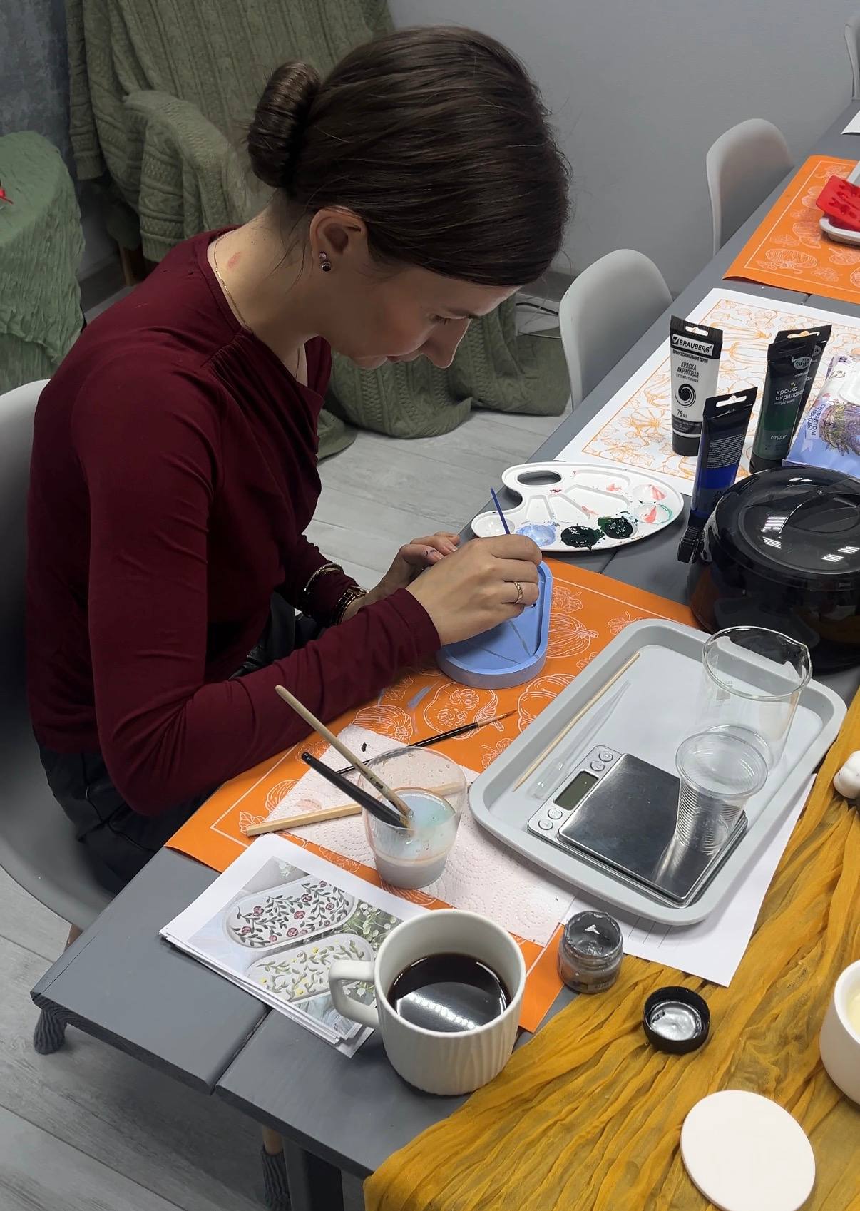 Творческий мастер-класс: ароматическое саше + роспись подставки