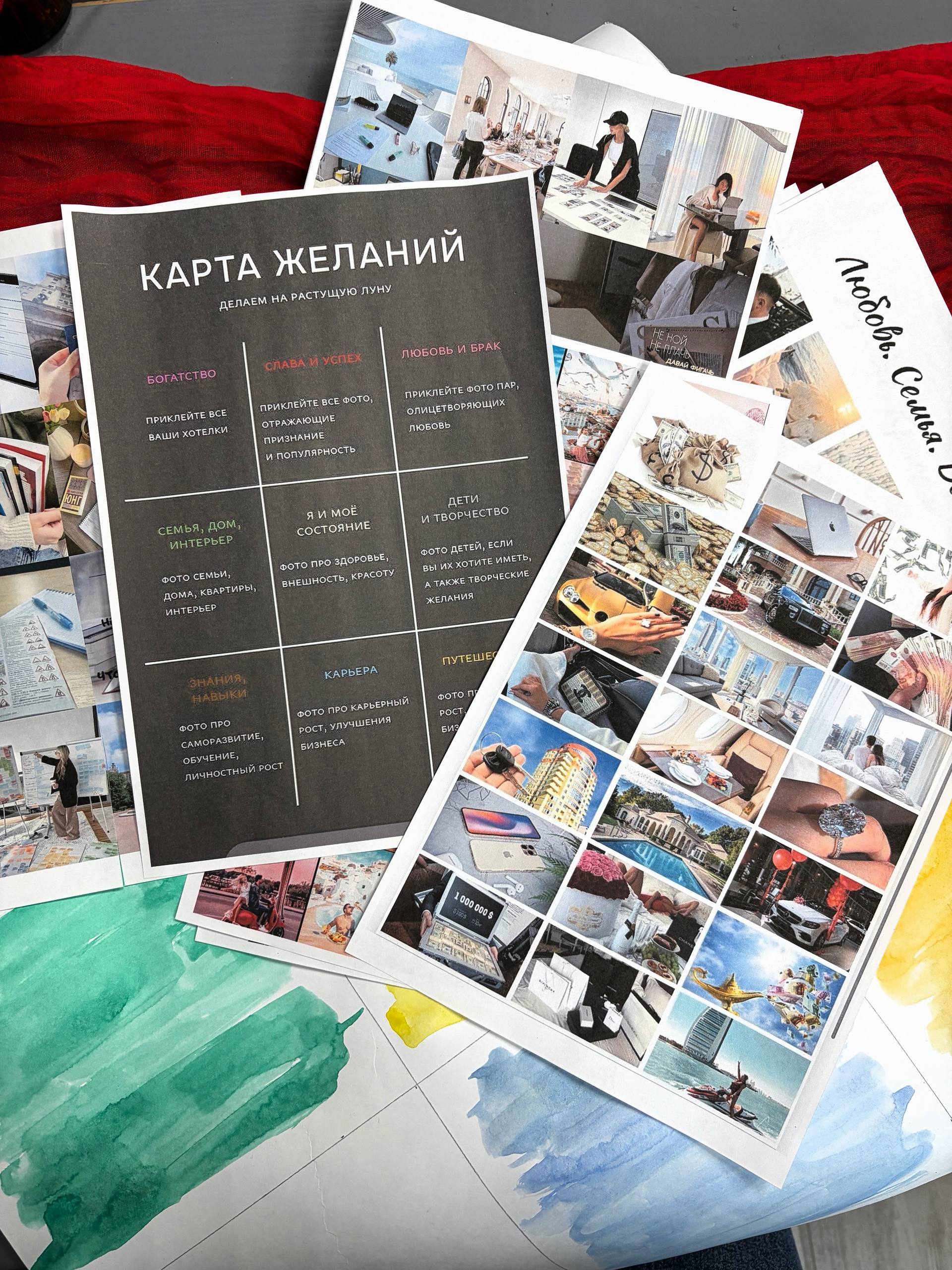 Мастер-класс "Карта-желаний и свеча-аффирмация"