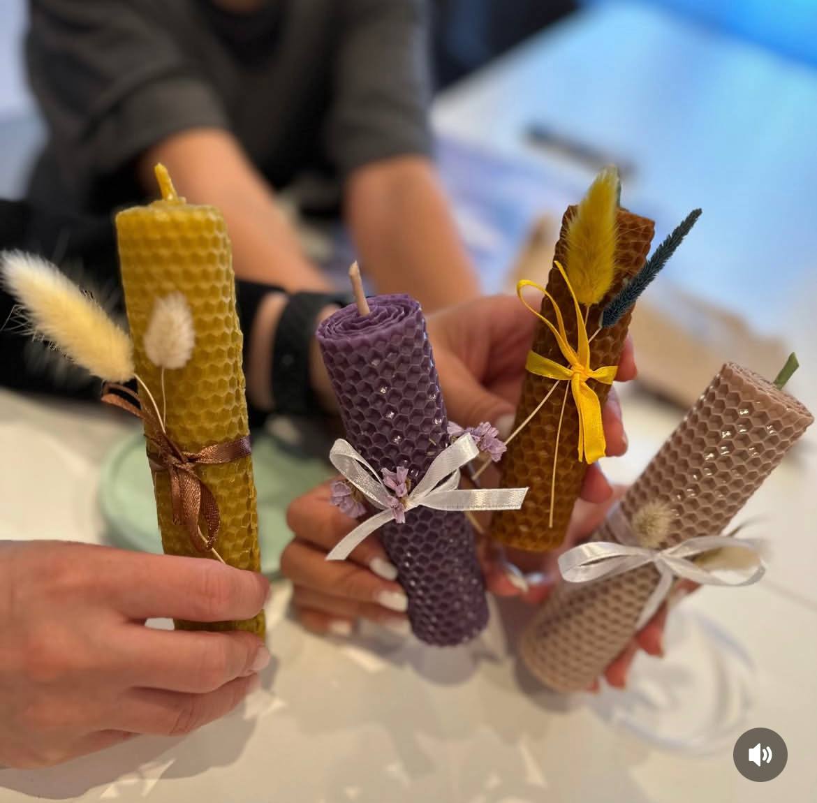 Мастер-класс по созданию свечей из вощины