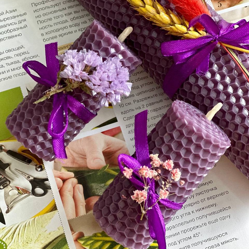 Мастер-класс по созданию свечей из вощины