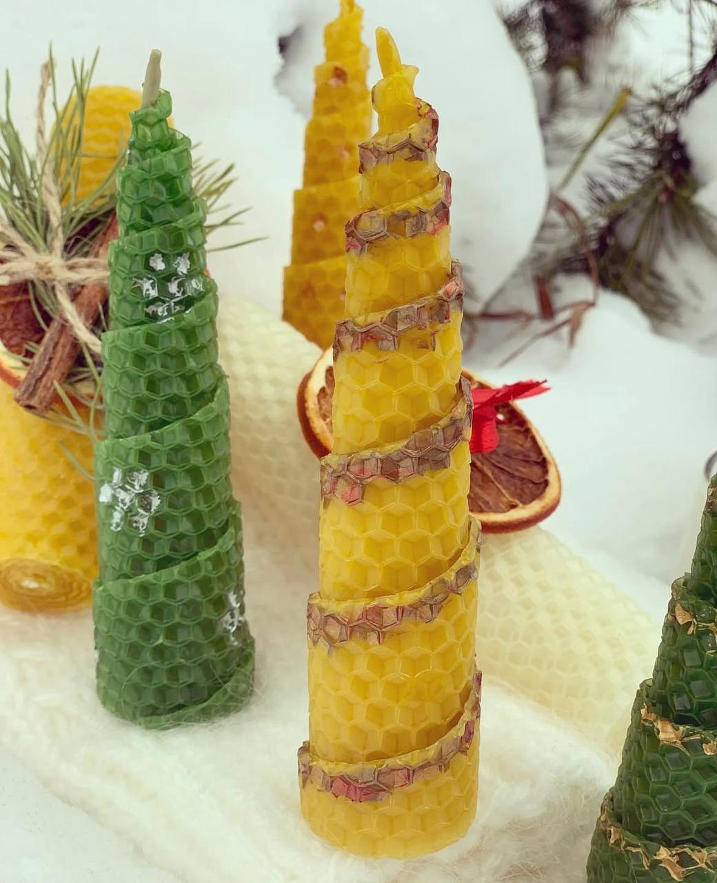 Детский мастер-класс по созданию свечей-ёлочек