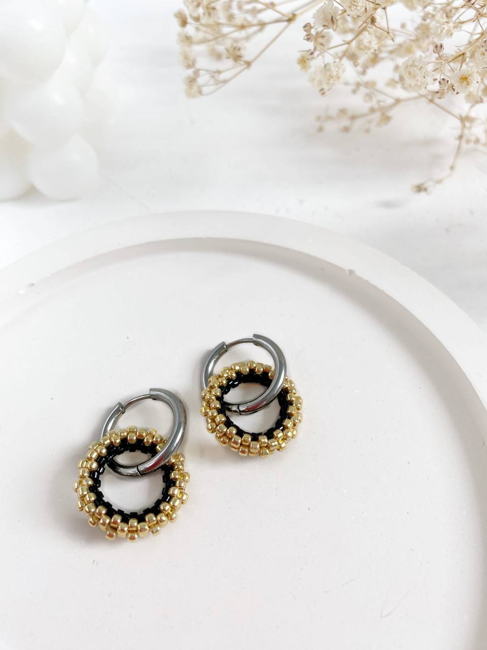 Мастер-класс по плетению сережек из японского бисера